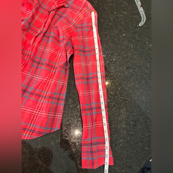 J. Crew Factory Small Shirt Classic Button-Down Perfect Fit Multi-Color Plaid - Picture 4 of 8